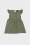 Baby Girl Short Sleeve Flame Poplin Dress Z7402A225Sm