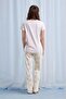 Women's Pink Short Sleeve Patterned Viscose Pajamas Set Q0P1K1C6K - 5