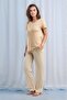 Women's Short Sleeve Patterned Viscose Pajamas Set Q0P1K1C2K - 2