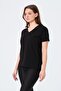 Clothing Oversize V-Neck Short Sleeve T-Shirt Black - 5