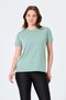 Clothing Oversize Crew Neck Short Sleeve T-Shirt Green
