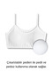 95% Cotton Girls' Lycra Combed Cotton Thin Straps Padded Training Bra Set of 4 / Half Tank Top - 2