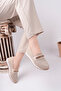 Beige Stone Detailed Casual Sport Ballet Flats