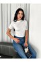 Women's Shoulder Side Shirring Detailed Crop Blouse - 3