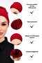 Ruffled Seamless Combed Cotton Bonnet Burgundy - Women's Hijab Tie-Up Bun Inner Bonnet - 3