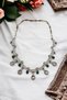 Zircon Stone Water Drop Engagement Henna Wedding Choker - 4