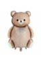 Retro Brown Bear Birthday Set Ribbon Balloon Brown Heart Balloon Kraft Happy Banner 6 Years Old - 3