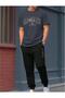 Unisex Oversize Brooklyn Printed T-Shirt & Black Jogger Tracksuit