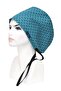 Standard Size Petrol Blue Cotton Flower Surgical Cap for Doctors, Nurses, Healthcare Workers, and Hospitals - 2
