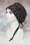 Standard Size Black Triangle Surgical Bonnet Doctor Nurse Healthcare Hospital Bonnet