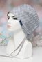 Hijab Size Gray Polka Dot Surgical Bonnet Doctor Nurse Healthcare Hospital Bonnet - 2