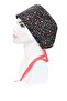 Standard Black Crispy Flower Patterned Surgical Bonnet Doctor Nurse Healthcare Bonnet - 2
