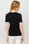Women's V-Neck Camisole Cotton T-shirt Black - 5