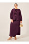 Plus Size Textured Maxi Skirt