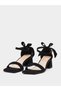 Bow Detail Block Heel Ankle Strap Sandals - 2