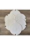 White Placemat Set of 6, Washable, Ironable, Cotton Pad, Wicker Placemat