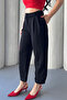 Women's Jessia Waist and Leg Buttoned Balloon Model Lycra Fabric Trousers - 8
