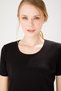 Women's Crew Neck Short Sleeve Cotton Camisole T-shirt Black - 8