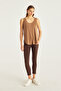 Sleeveless Knitted Blouse - 2