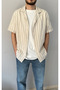 New season summer short sleeve linen cotton men's shirt - 5