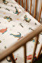 Single , Children's Fitted Sheet Set, 100% Cotton Satin - Dinosaurs - 5