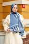 Premium Lux Original Monogram Shawl (Silk Voile, High Quality, Lightweight, Casual, Stylish, Testure Clothing) - 3