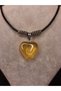 🔸   Natural Yellow Quartz Stone Heart Pendant – Stone of Luck and Energy 🔸 - 2