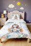 Gold Crown Princess Patterned Single Duvet and Pillowcase - 2