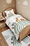 Pastel Rainbow Safari Patterned Single Duvet and Pillowcase - 4