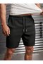 Unisex the Moon Bear Printed Basic Combed Shorts - 3