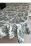 Sibelart Cream Panama Linen Edge Piccolo Toile De Jouy Pattern Table Cloth 150X260 - 3