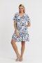 Women's Dress - Muslin Shawl Pattern Datça Dress - 3055