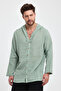 MUSLIN HOODED MEN'S SHIRT - 4010 - 4