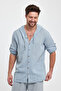 MUSLIN HOODED MEN'S SHIRT - 4010