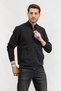 Erkek Fermuarlı Sweatshirt Siyah - 6