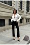 Modern Touch High Waist Casual Women's Pants - 4