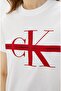 شعار CK Monogram - تي شيرت بنمط تطريز عادي - 3