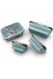 Silicone School Lunch Box Container Set 4 Piece Food Storage with Lid - 3
