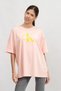Iconic Monologo Women's Crew Neck T-Shirt Pink