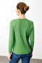 Women's V-Neck Ribbed Knitwear Blouse Yosun - 3
