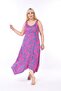 Summer Strap Combed Cotton Asymmetrical Cut skirt Large Size Dress - 4
