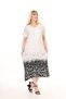 Plus Size Women's Summer Double Pocket Knee Length Short Sleeve Midi Length Viscose Combed Cotton Dress - 8