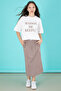 Brown Girl's Skirt Printed T-Shirt Suit 20507 - 7