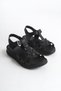 Matilda Marlowe Black Daily Anatomical Orthopedic Vegan Leather Comfortable Sole Women's Slippers Sandals - 2