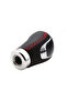 Universal Red Stitched Leather Sporty Look Gear Shift Knob Manual Gear Shift Lever with Cover and Attachment - 7