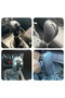 Universal Black Stitched Leather Sporty Look Gear Shift Knob Manual Gear Shift Lever with Cover and Attachment - 6