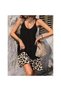 Women's Rope Detailed Short Dress with Straps, Round Neck, Viscose Skirt, Single Jersey Dress
