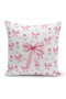 Cherry Series Double Sided Digital Printed Throw Pillow Cover (Cherry with Bow)