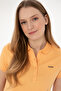 Women's Orange Basic Polo Neck T-Shirt 50305764 -Vr202 - 2