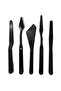 Plastik Spatül Set 5'li Siyah - 2